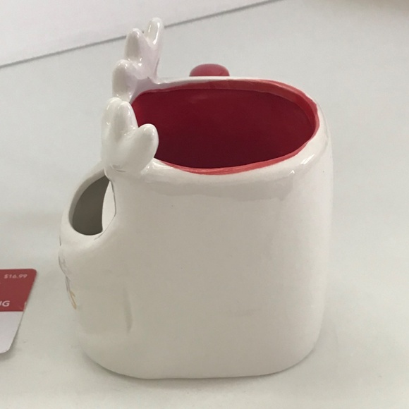 Reindeer Ceramic Mug Cookie Pocket Mug 14oz. Christmas Mug New With Tags - Picture 5 of 10